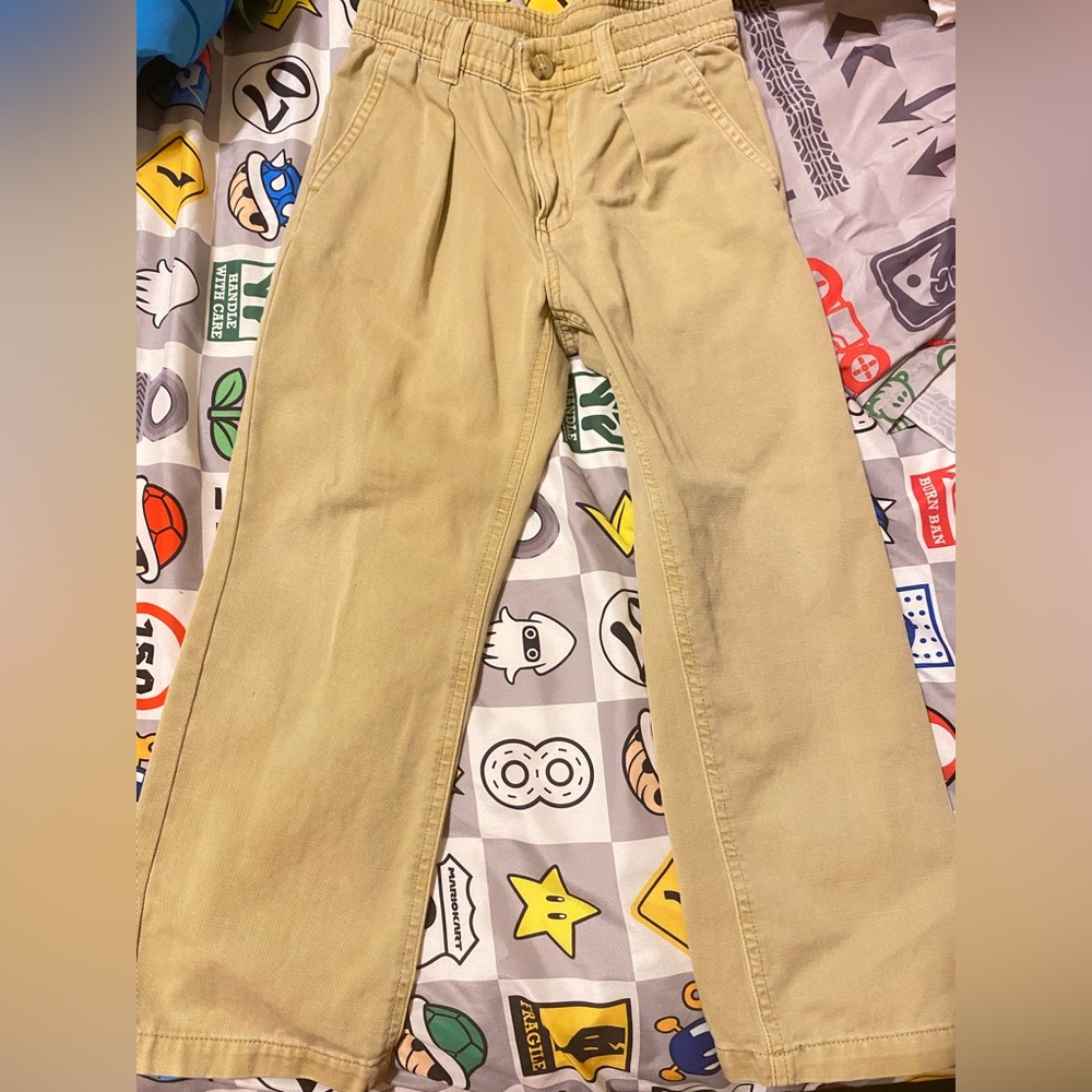 Two (2) Ralph Lauren Kids' Khaki Cotton Chino Drawstring Pants